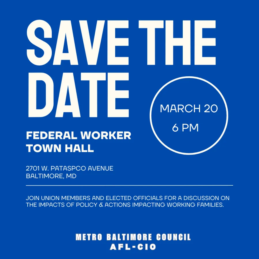 Federal Worker Town Hall Save the Date